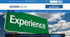 Desktop Screenshot of msklawyers.com