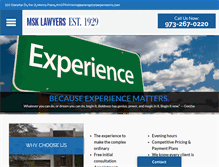 Tablet Screenshot of msklawyers.com
